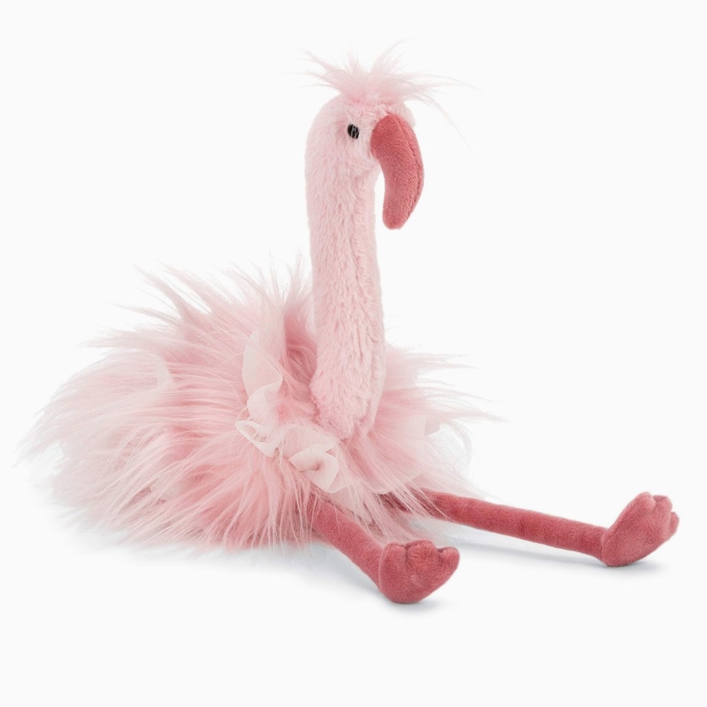 Jellycat FLO MAFLINGO Flamingo 20” Pink Tutu Fluffy Bird Stuffed Plush 🦩✨💕